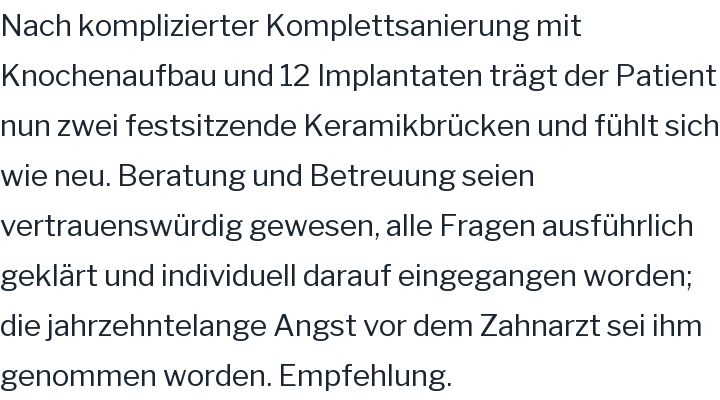 Google-Rezension, 5 von 5 Sternen