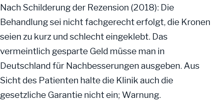 Google-Rezension, 1 von 5 Sternen