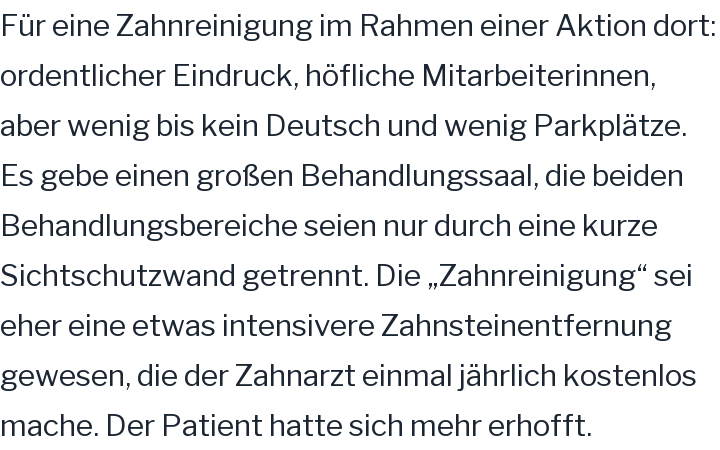 Google-Rezension, 3 von 5 Sternen