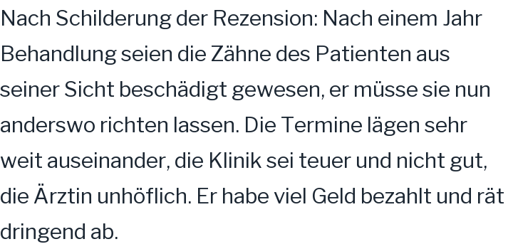 Google-Rezension, 1 von 5 Sternen
