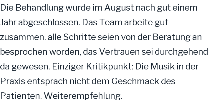 Google-Rezension, 5 von 5 Sternen