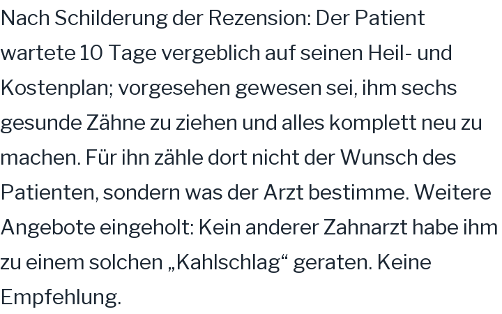 Google-Rezension, 1 von 5 Sternen