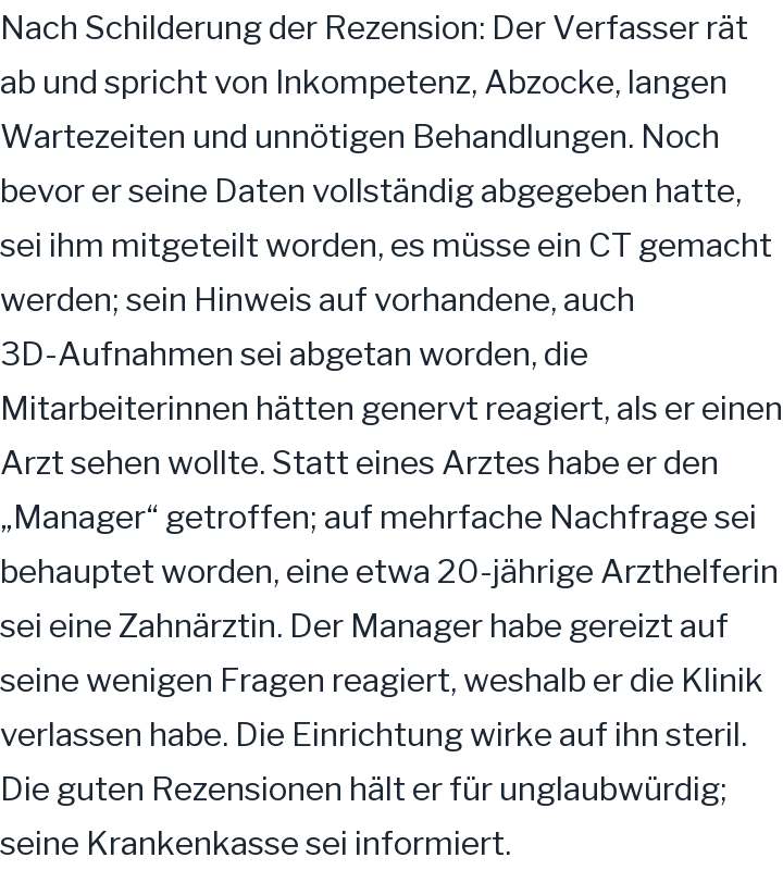 Google-Rezension, 1 von 5 Sternen