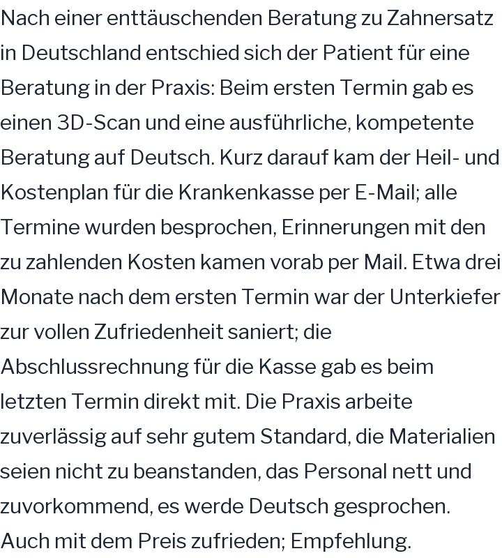 Google-Rezension, 5 von 5 Sternen