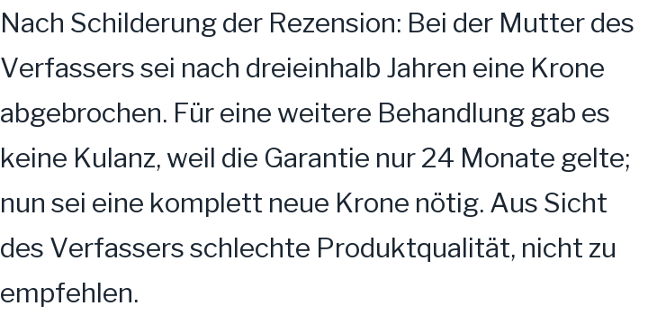 Google-Rezension, 1 von 5 Sternen