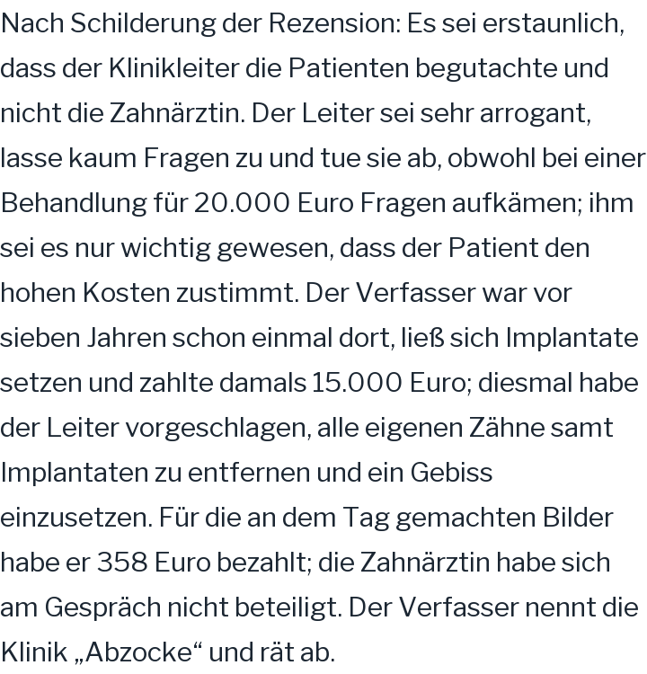 Google-Rezension, 1 von 5 Sternen