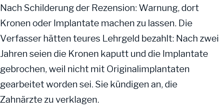 Google-Rezension, 1 von 5 Sternen